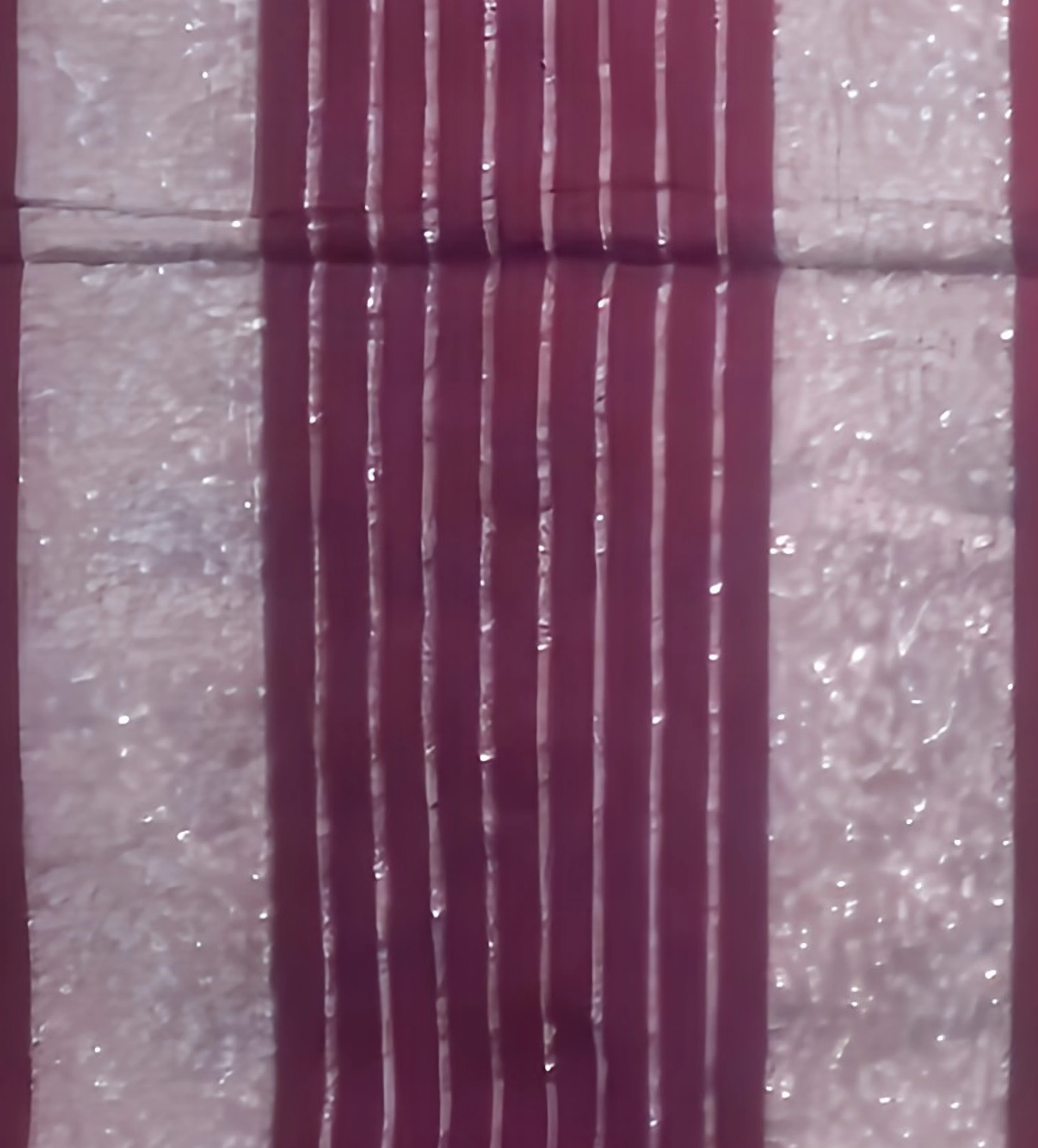Handloom Cotton-Silk Saree with Silver Work - Deep Maroon